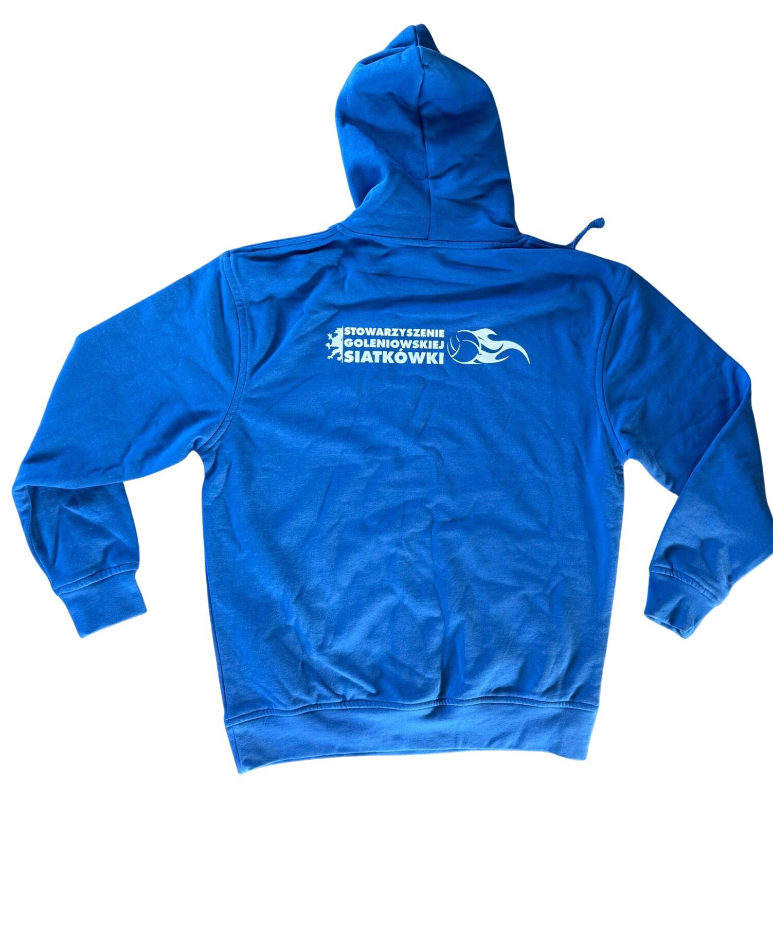 bluza niebieska z kapturem