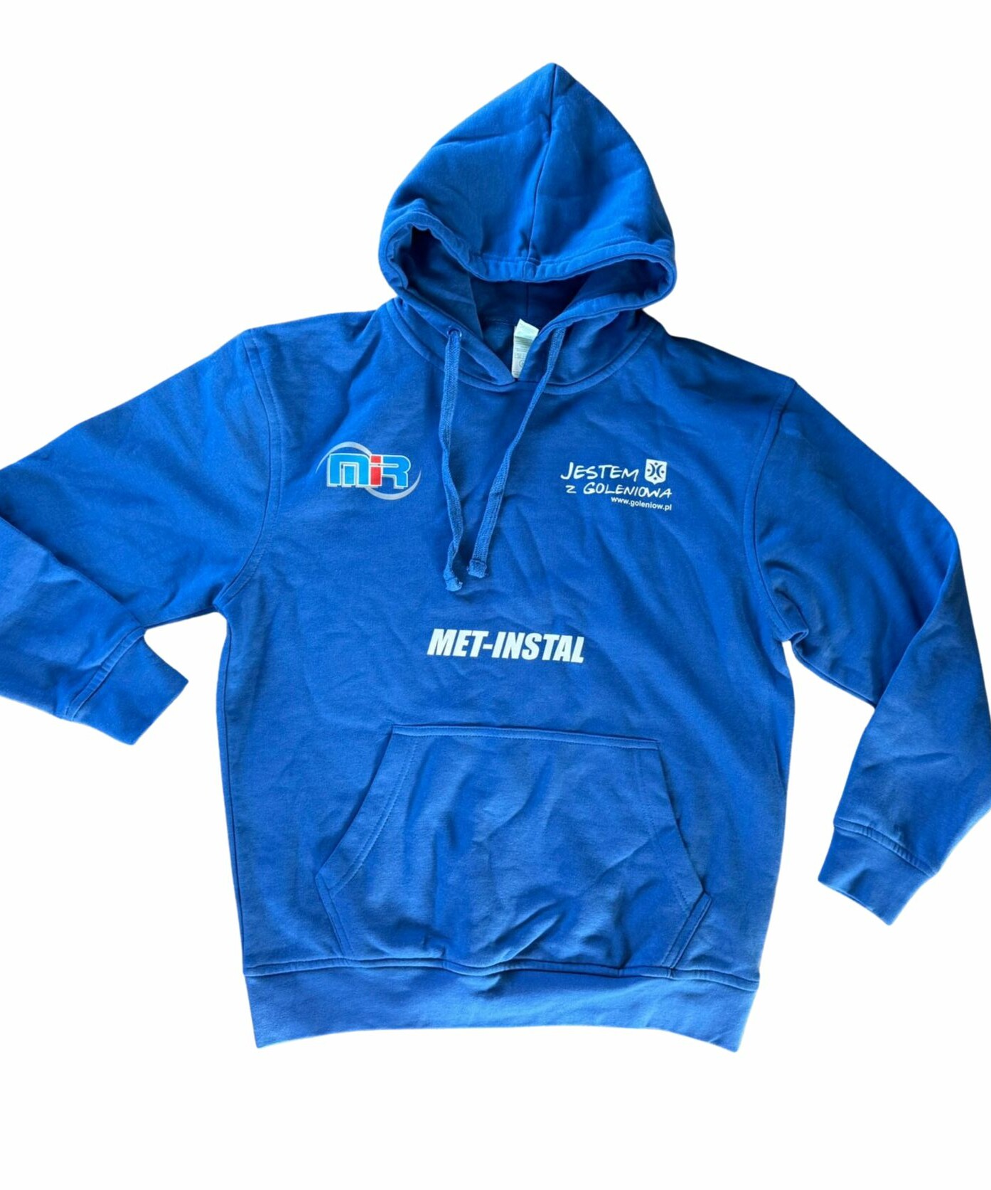 bluza niebieska z kapturem